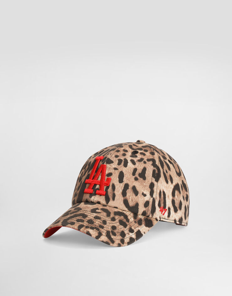 Dolce & Gabbana Dolce&Gabbana X ’47 Los Angeles Dodgers Balaclava Mit Leo-Print Multicolor IH153MGI218