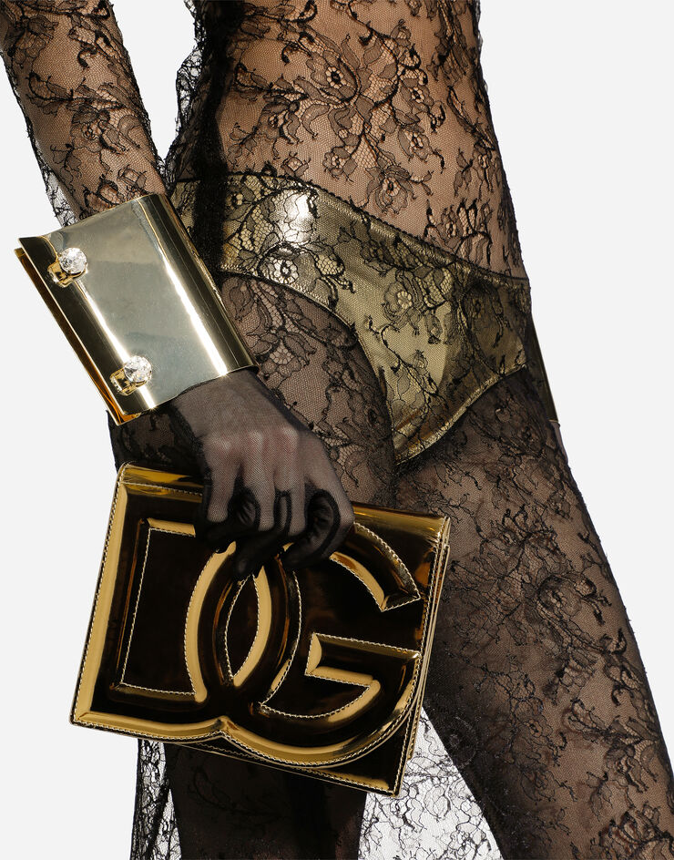 Dolce & Gabbana Bolso bandolera DG Logo Dorado BB7287AY828