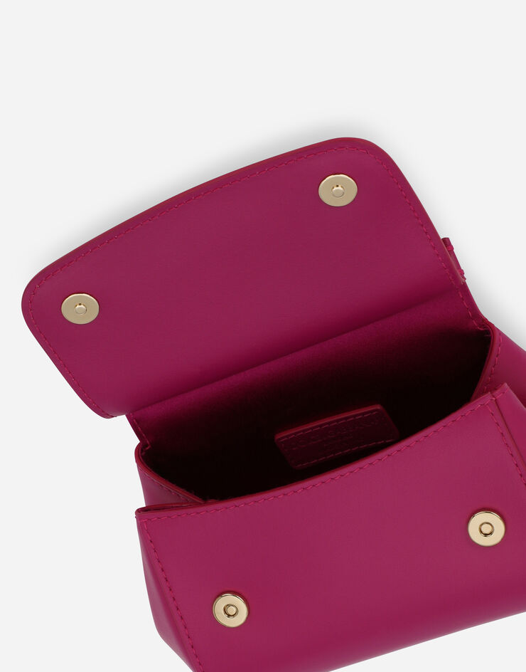 Dolce & Gabbana Plain calfskin mini Sicily bag Purple EB0003AW576