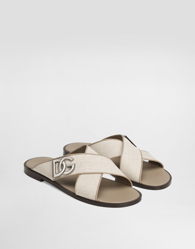 Dolce & Gabbana Salt&pepper nappa sandal Multicolor A80524AD504