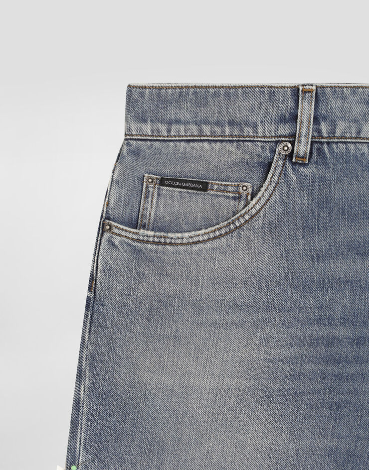 Dolce & Gabbana سروال دنيم Multicolor GP02XDG8OV8