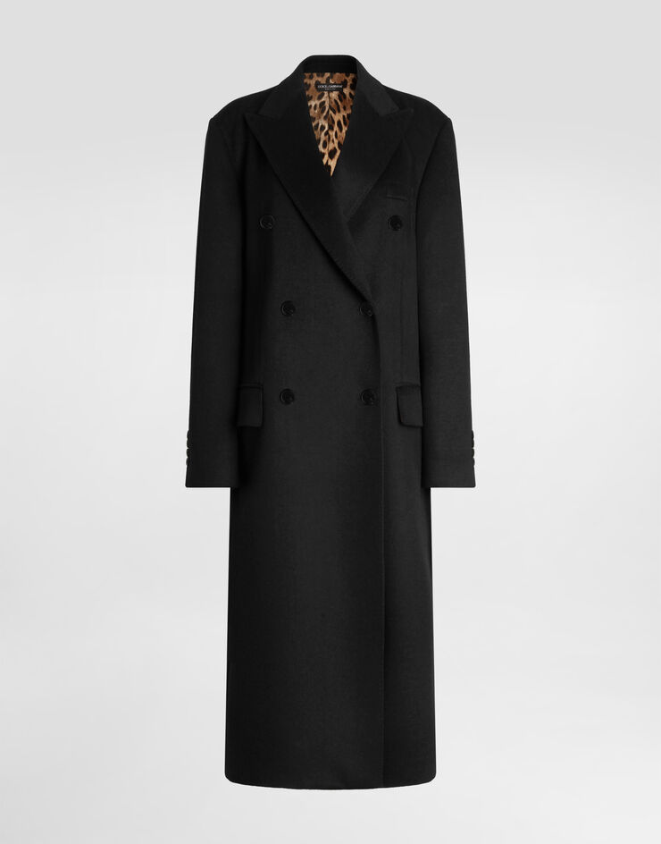 Dolce & Gabbana Manteau croisé en cachemire Dolce & Gabbana Manteau croisé en cachemire Noir F0W8UTHU2BX