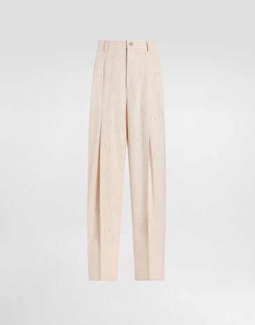 Dolce & Gabbana Pinstriped trousers Multicolor GP20WTFBMFW