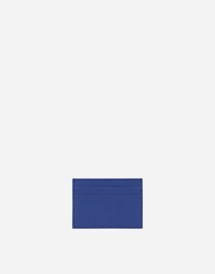 Dolce & Gabbana Кредитница из телячьей кожи с рельефным логотипом синий BP3239AG218