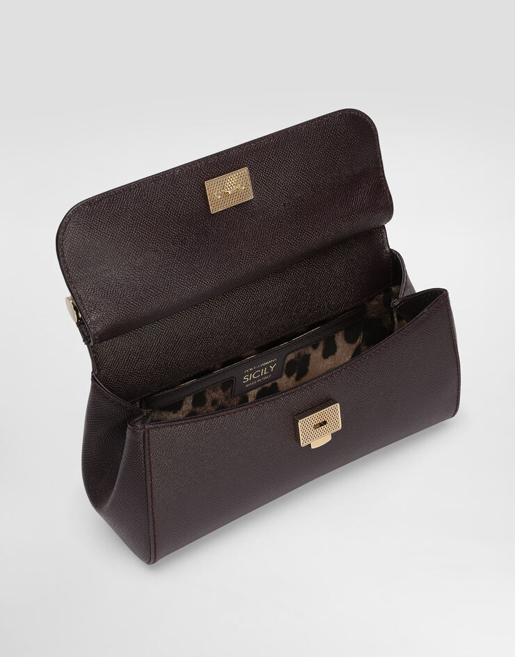 Dolce & Gabbana Henkeltasche Sicily mittelgroß Violett BB7652B1001