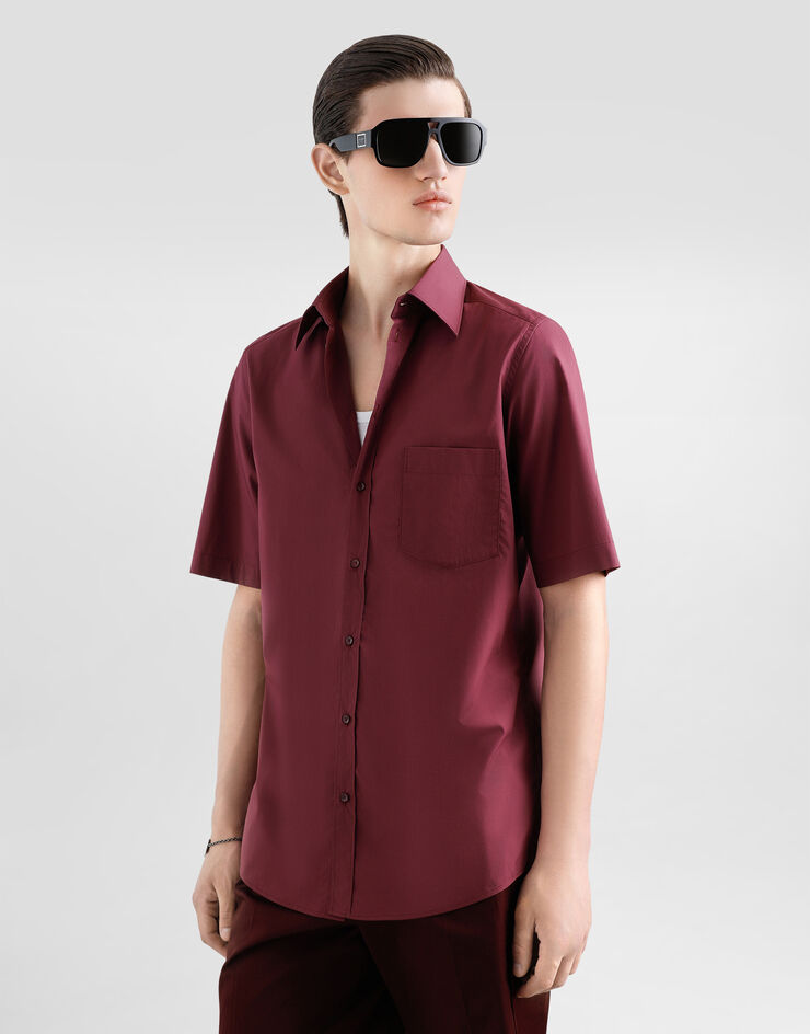 Dolce & Gabbana Cotton shirt Bordeaux G5MV5TFU5T9