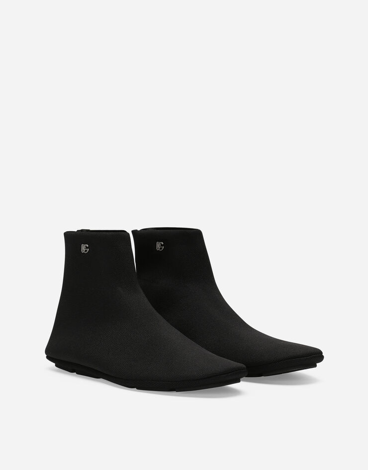 Dolce & Gabbana 弹力平纹针织短靴 黑 A60590AT397