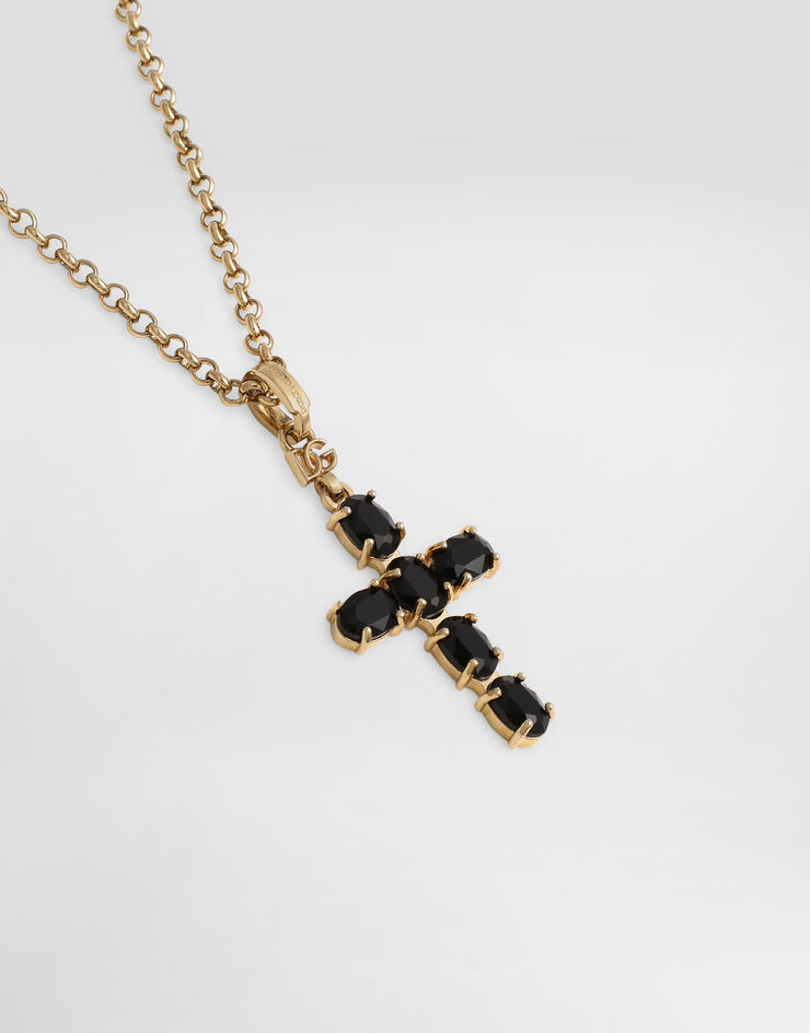 Dolce & Gabbana Fine chain necklace with cross Dolce & Gabbana Fine chain necklace with cross Gold WNQ4S3W1111
