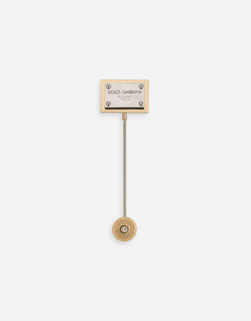 Dolce & Gabbana DG logo tag lapel pin White GT147EG0UBU
