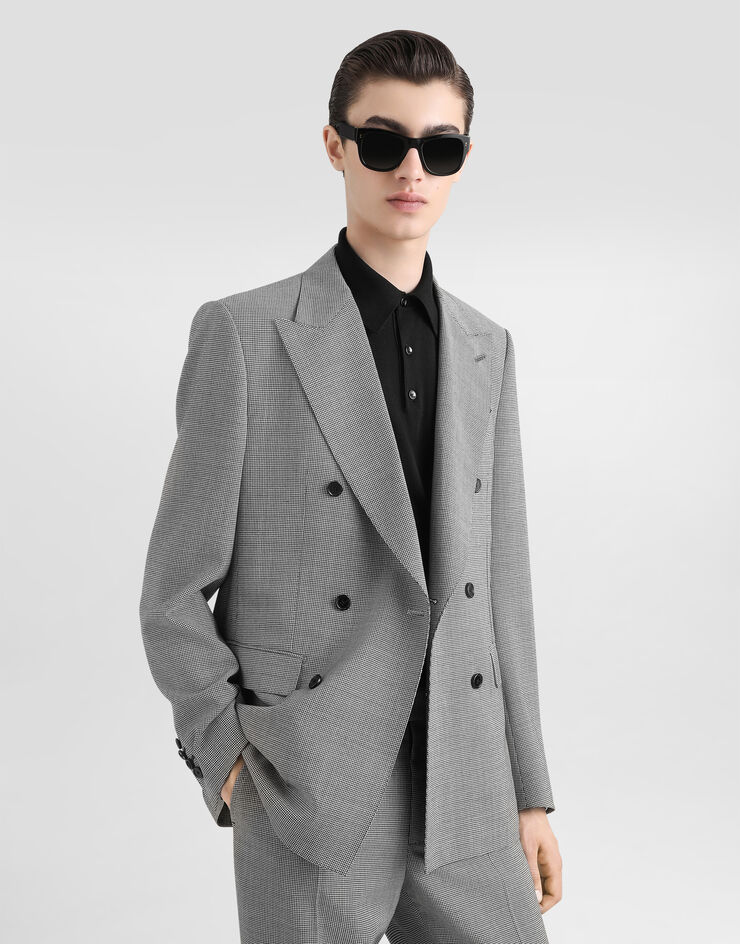 Dolce & Gabbana Double-breasted wool jacket Multicolor G2QS7TFQ2OI