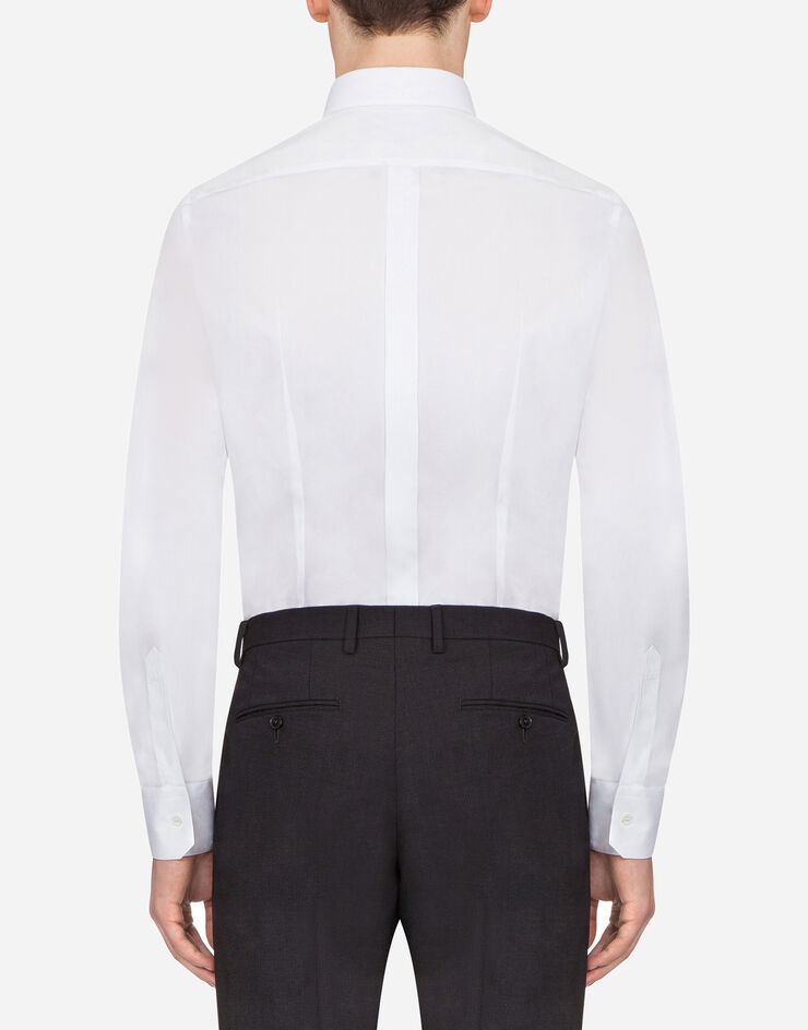 Dolce & Gabbana Gold fit shirt in cotton poplin White G5CP0TFU5GK