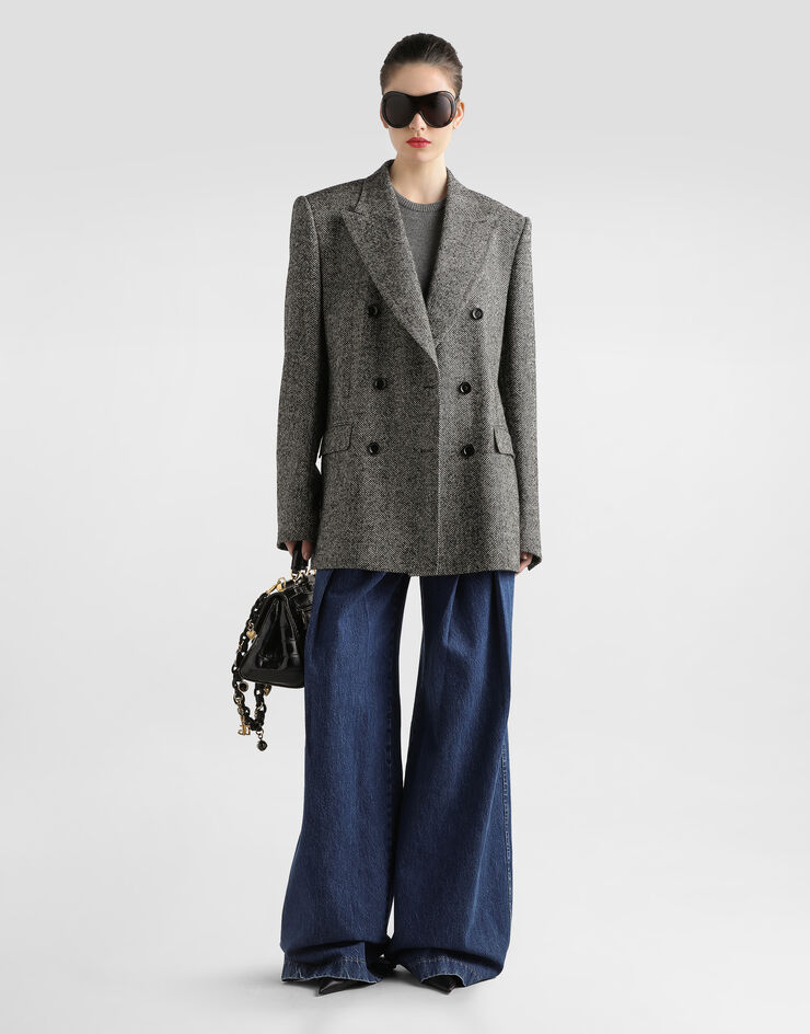 Dolce & Gabbana 人字纹双排扣夹克 多色 F293DTFCZAF