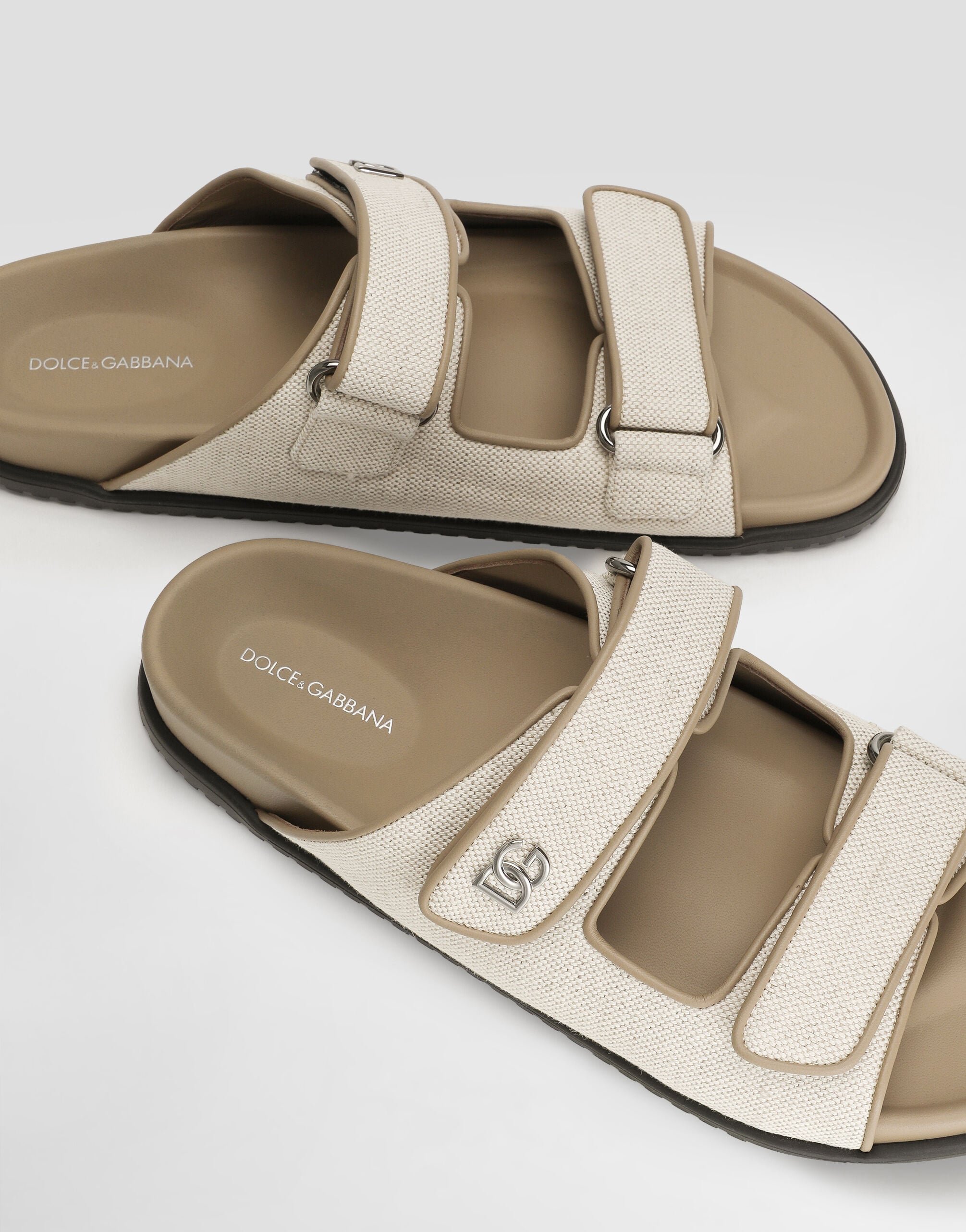 Canvas sandals in Multicolor for Men | Dolce&Gabbana® US