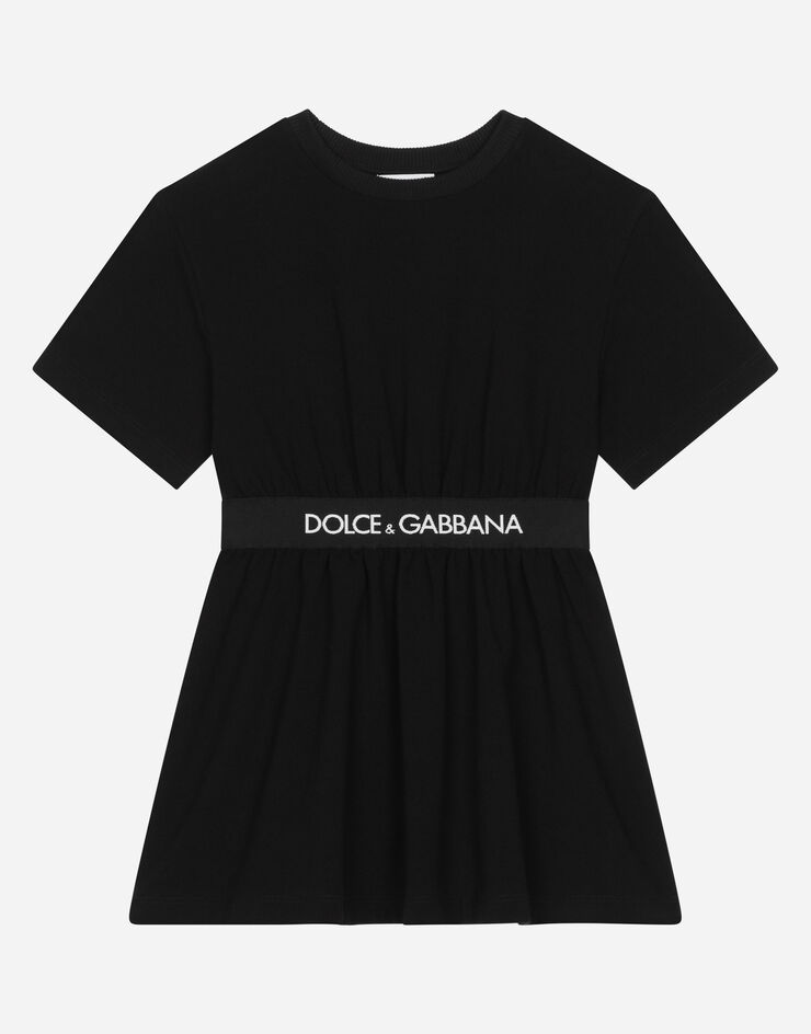 DolceGabbanaSpa ドレス インターロック ロゴエラスティック ブラック L5JD6EG7I0D