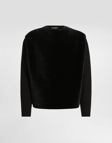 Dolce & Gabbana Embroidered crew neck pullover Black GXX01ZJDVC5