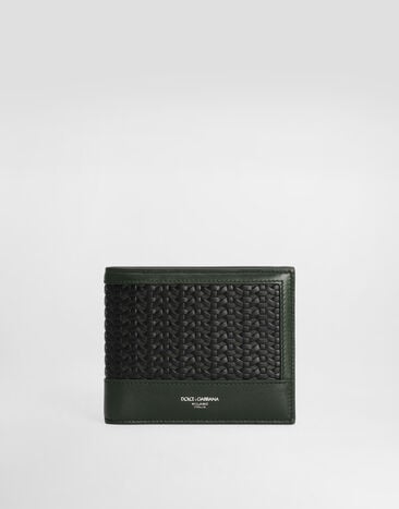 Dolce & Gabbana Plongé woven calfskin wallet Multicolor BP3102AN419
