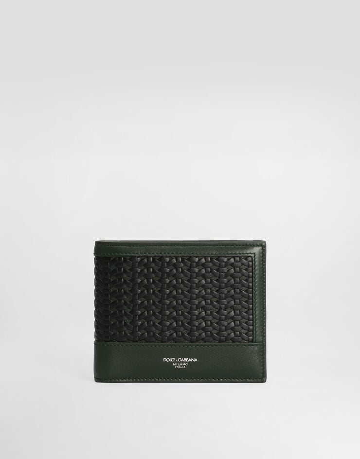 Dolce & Gabbana Plongé woven calfskin wallet Multicolor BP3102AN419