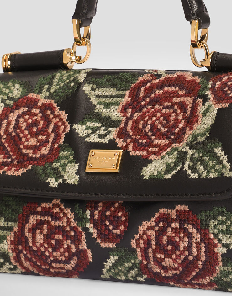 Dolce & Gabbana 미니 핸드백 My Sicily 파인 스티치 자수 장식 멀티 컬러 BB7864B3T63