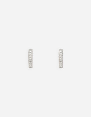 Dolce & Gabbana Easy Diamond earrings in white gold 18Kt and diamonds Gold WSQB1GWPE01