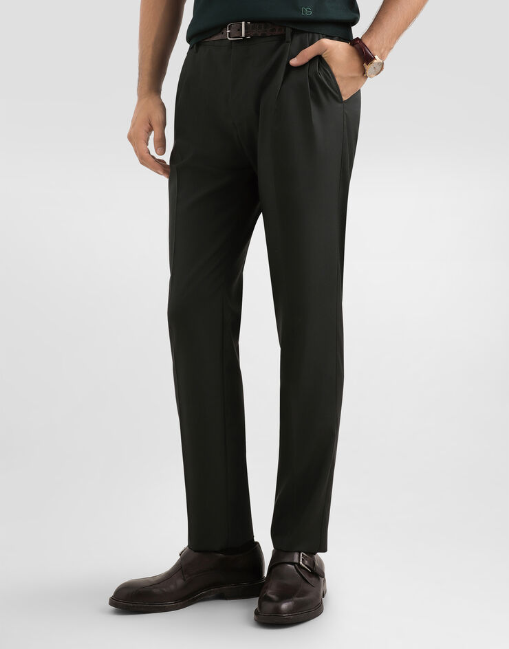 Dolce & Gabbana Virgin wool trousers Green GW0NETGK048