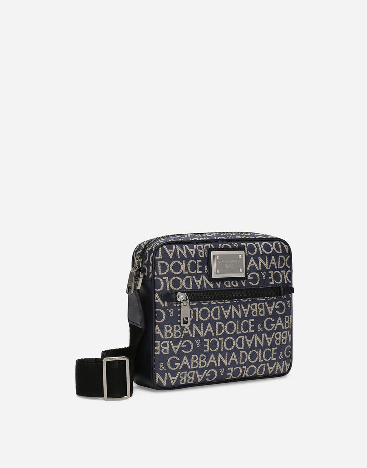 Dolce & Gabbana 코팅 자카드 크로스보디백 블루 BM1622AJ705