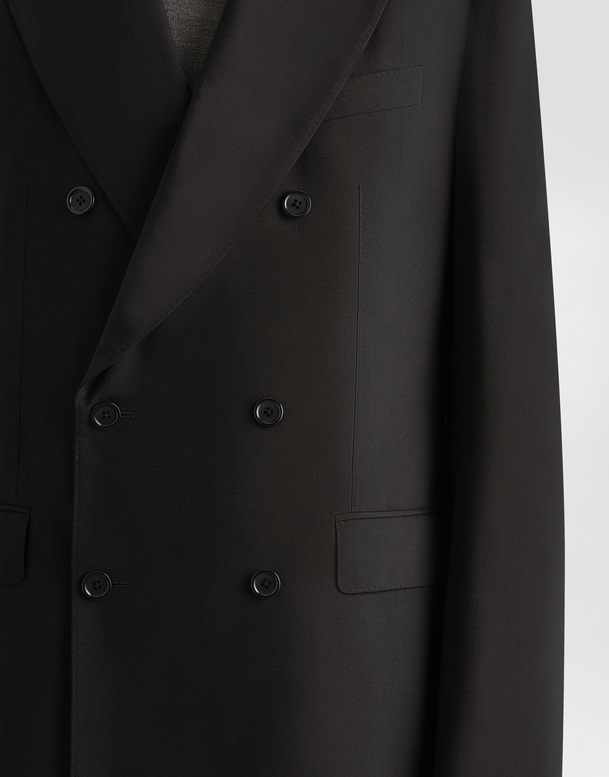 Double-breasted stretch wool Sicilia-fit suit