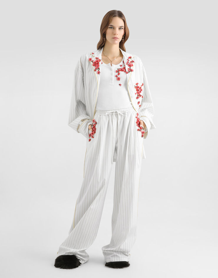 Dolce & Gabbana Ribbed tank top White F8W41ZFU7AV