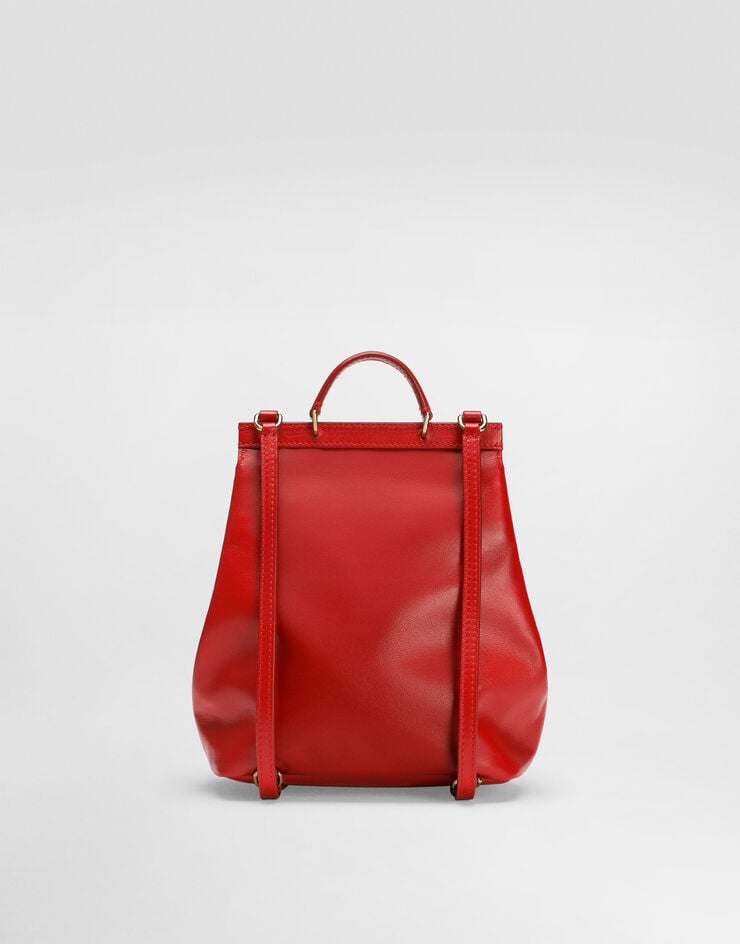 Dolce & Gabbana Nappa calfskin backpack Red EB0264A1065