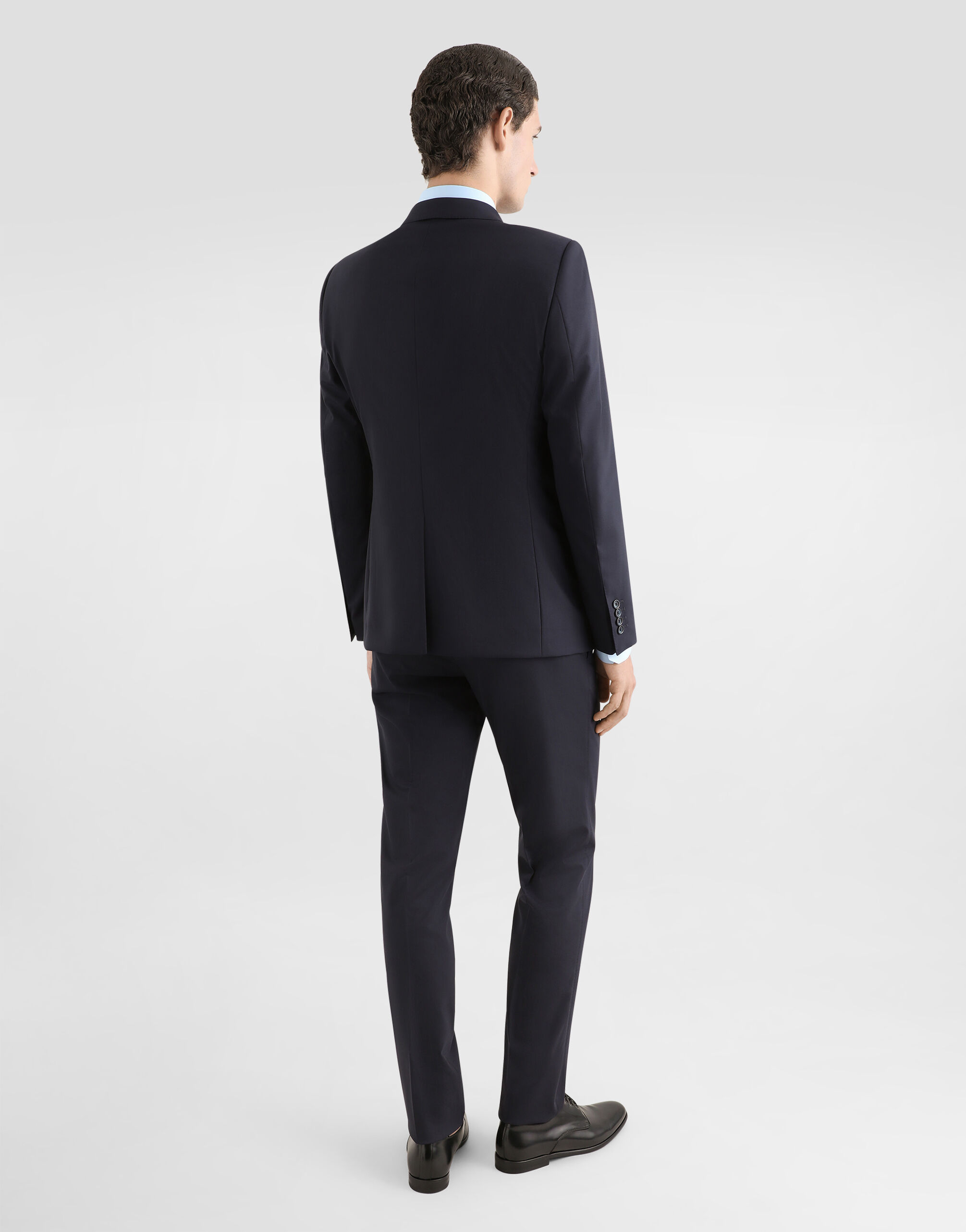 【史上最も激安】 Stretch wool Martini-fit suit in Blue for Men スーツ