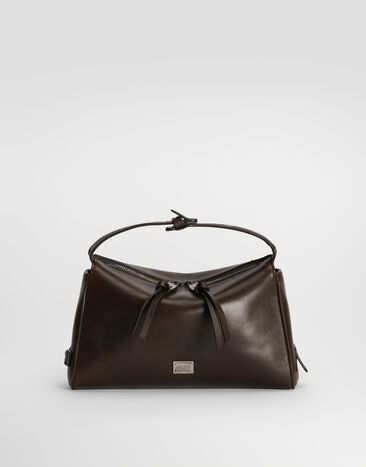 Dolce & Gabbana Vittoria tempesta calfskin bag Brown BM2049AU994