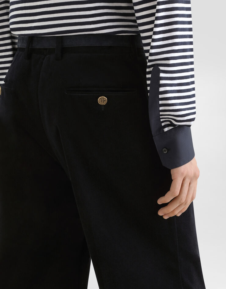 Dolce & Gabbana Velvet trousers Dolce & Gabbana Velvet trousers Blue GYZLHTFUWFK