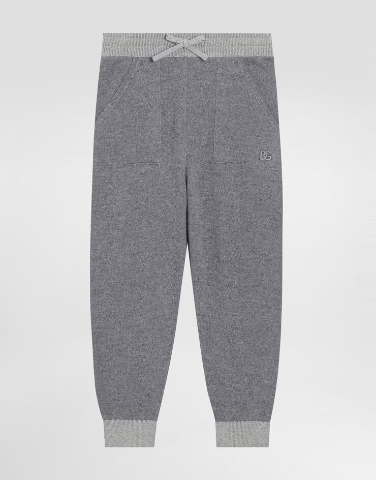 Dolce & Gabbana Wool and cashmere fleece trousers Grey L4KP13JGMB8