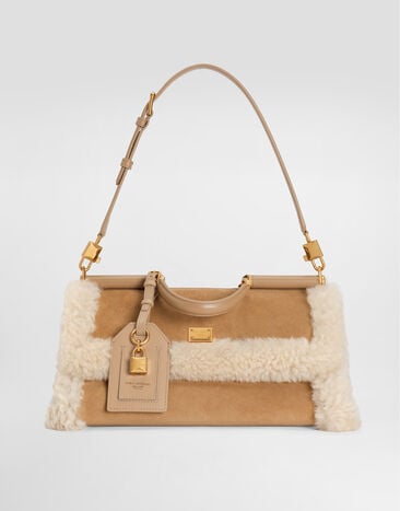 Dolce & Gabbana Medium My Sicily handbag in sheepskin, split and smooth calfskin Multicolor BB7782BQ539
