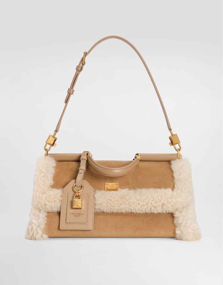 Dolce & Gabbana Medium My Sicily handbag in sheepskin, split and smooth calfskin Multicolor BB7782BQ539