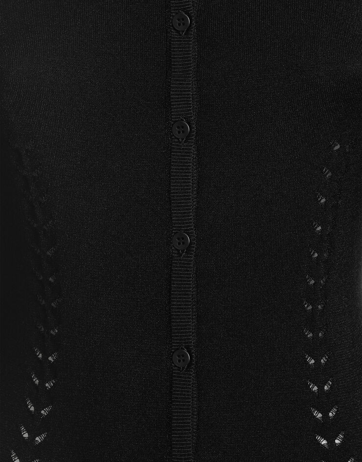 Dolce & Gabbana Cárdigan de viscosa Negro FXV87TJAIRM