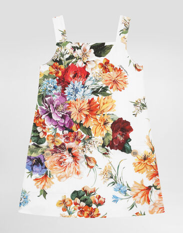 Dolce & Gabbana Vestido sin mangas de tejido con estampado de flores Imprima L54DI0FSRQV