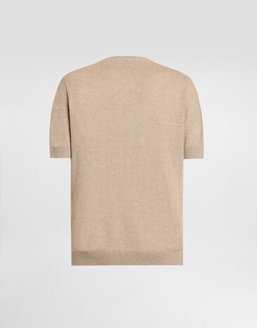 Dolce & Gabbana Linen blend pullover Multicolor GXX03ZJFMZT