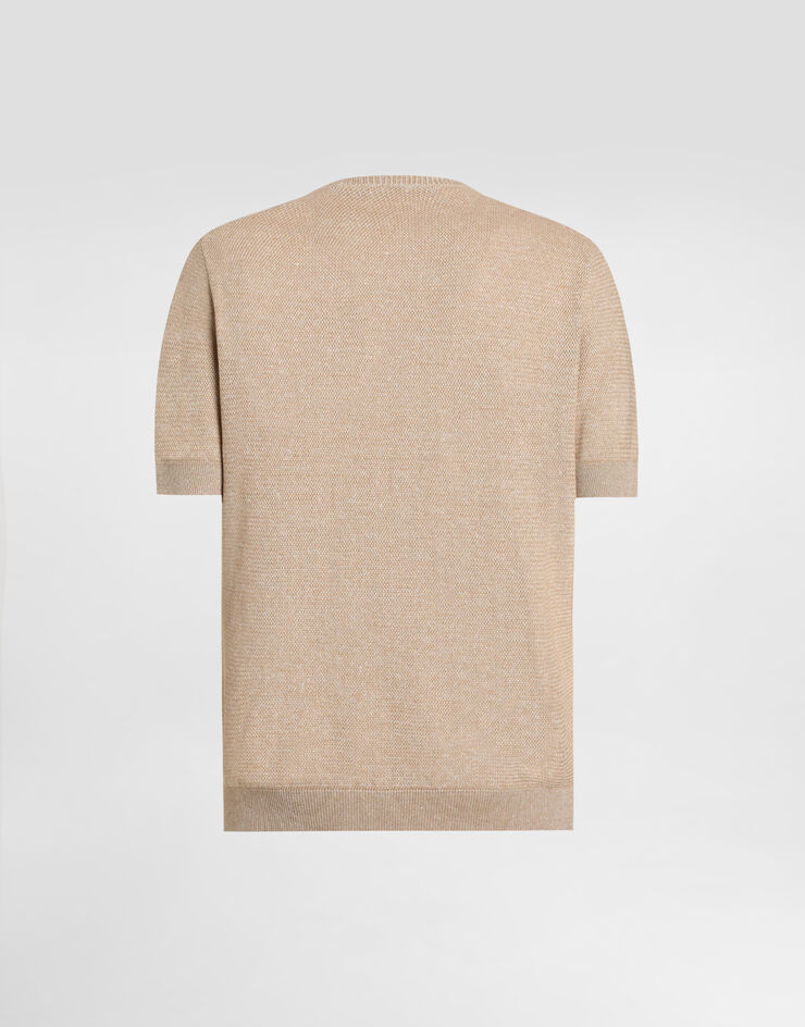 Dolce & Gabbana Linen blend pullover Multicolor GXX03ZJFMZT