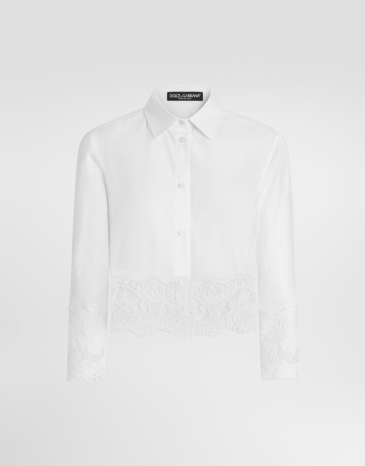Dolce & Gabbana Hemd aus Popeline Dolce & Gabbana Hemd aus Popeline Black F5Q65TFUEFM