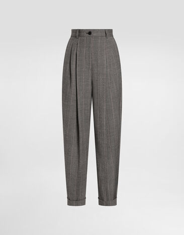 Dolce & Gabbana Pinstripe wool trousers Multicolor FTDM3TFRBDP