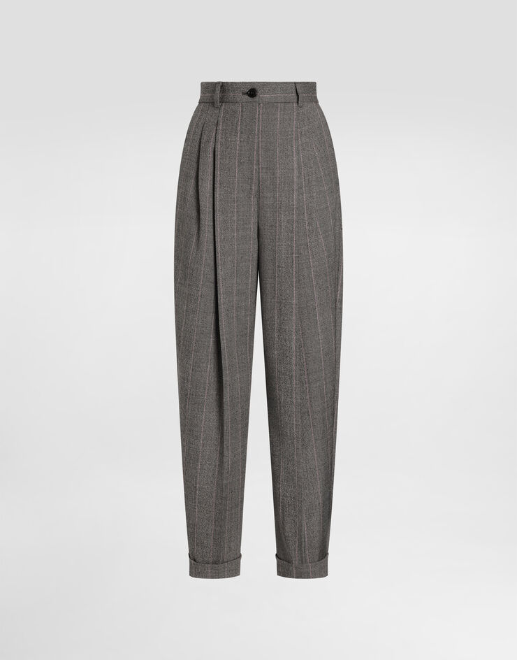 Dolce & Gabbana Pinstripe wool trousers Multicolor FTDM3TFRBDP