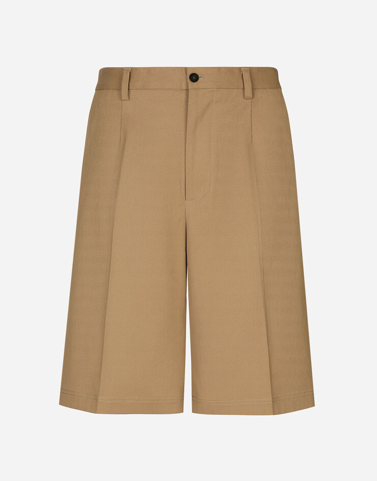 Dolce & Gabbana Bermudas en dril de algodón Beige GP07LTFUFJM