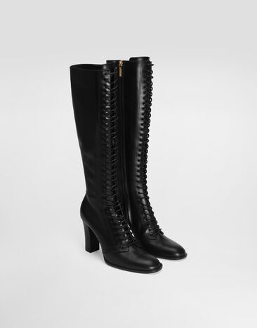 Dolce & Gabbana Calfskin boots Black CU1361A3T95