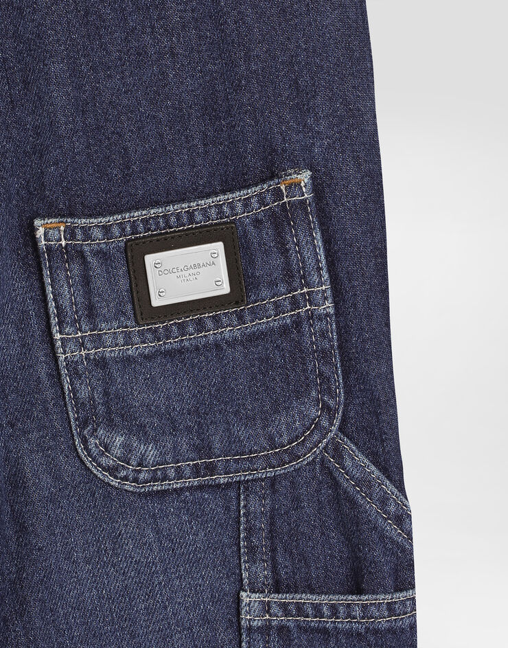 Dolce & Gabbana Washed denim dungarees Multicolor L15P26LDD77