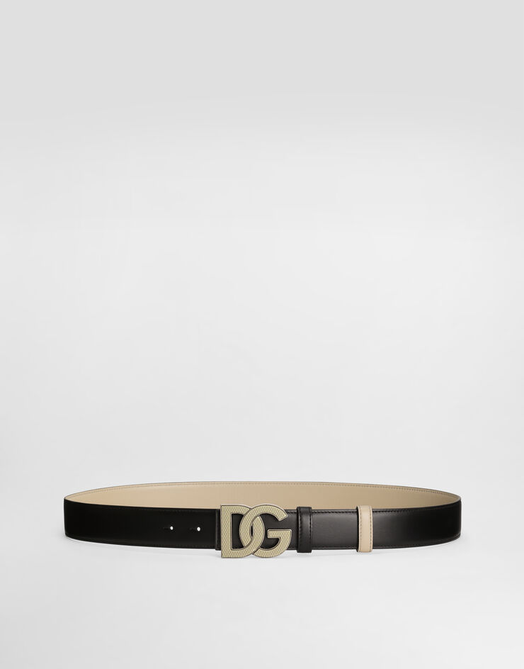 Dolce & Gabbana Calfskin belt Multicolor BC4966AZ345