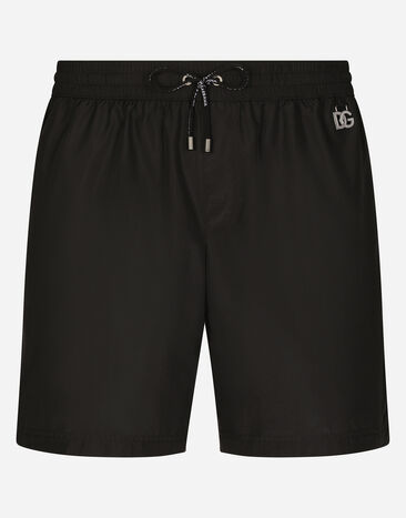 Dolce & Gabbana Bañador bóxer medio con DG Hardware Negro M4E27TFUSFW