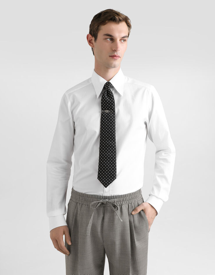 Dolce & Gabbana Cotton poplin shirt White G5NP9TGJ721