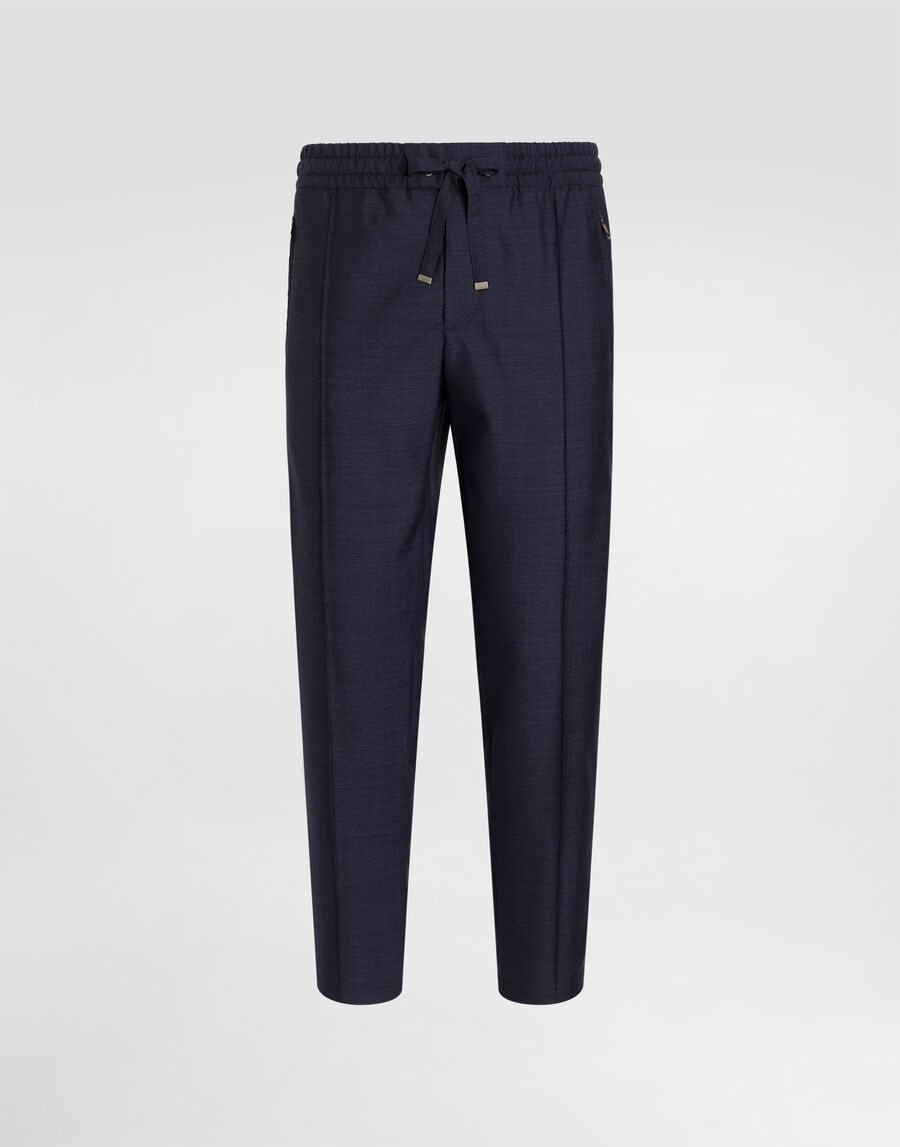 Virgin wool jogging trousers