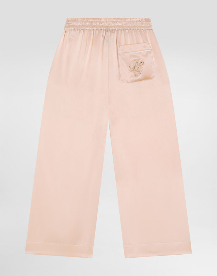Dolce & Gabbana Silk satin vanity trousers Pink L53P44FU1AU
