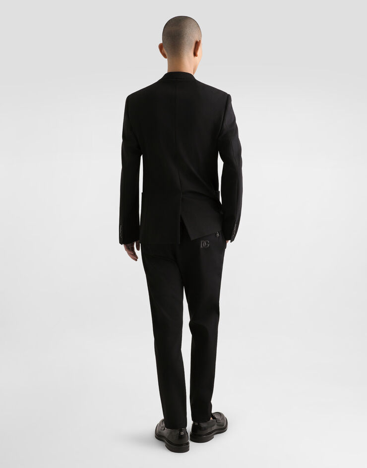 Dolce & Gabbana Jersey jogging pants with DG patch Black GVZAEZGK304